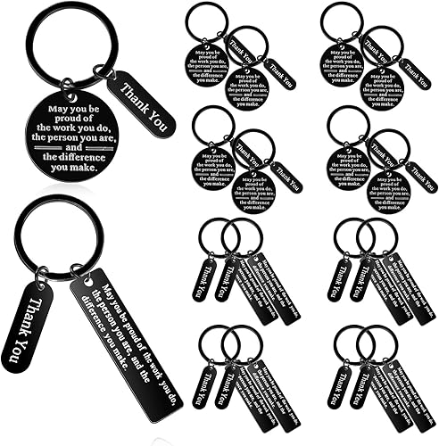 Yinkin 16 piezas de regalos de agradecimiento a los empleados a granel regalos de agradecimiento para compañeros de trabajo llavero para regalos de