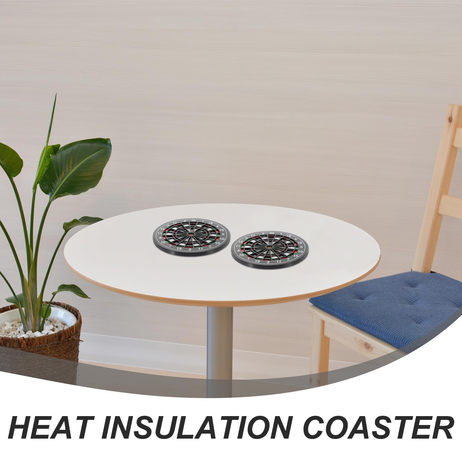Gadpiparty Posavasos Antideslizantes para Taza de Té de Abs, 12 Piezas para Proteger Mesa y Decorar el Hogar Diseño Funcional y Resistente al Calor
