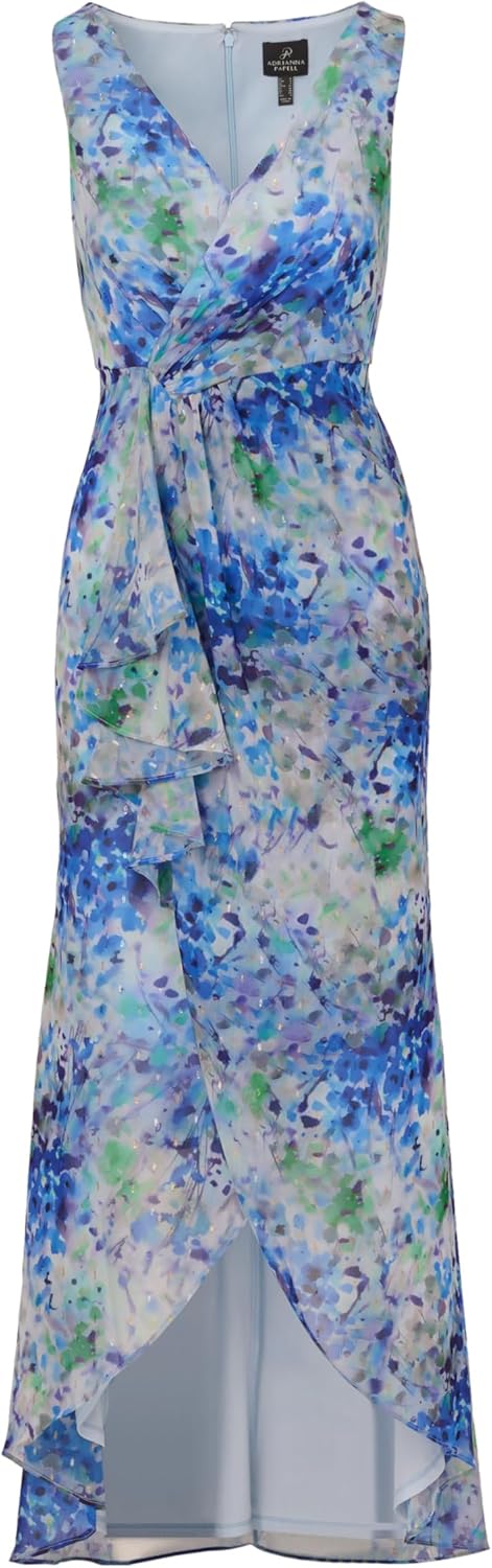 Adrianna Papell Womens Long Printed Gown - Image 5