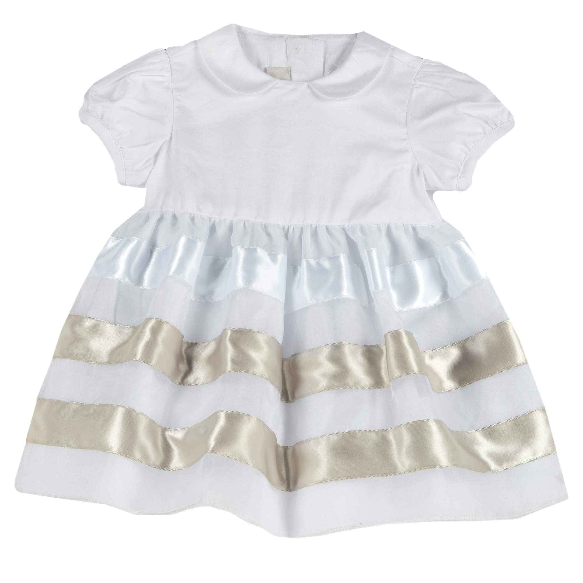 Chicco - Vestido de bautizo para niña, color dorado marfil 92 cm