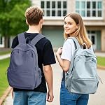 Sac à dos scolaire pour les femmes Hommes Collège Sac à l'école secondaire pour les garçons filles Casual Daypack Sac à dossier ordinateur portable