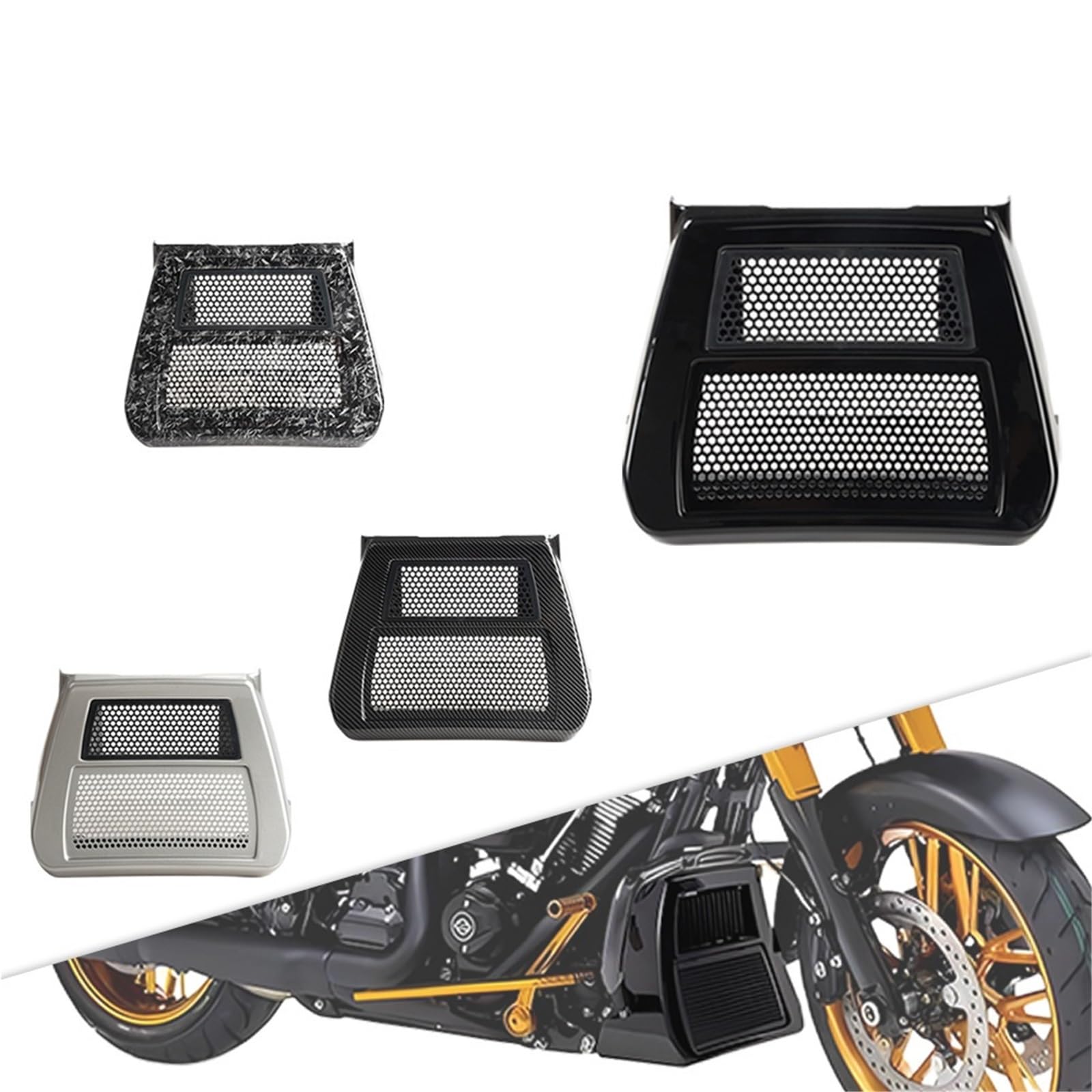 Kratka chłodnicy motocykla Pasuje Do 24 FLHXSE FLTRXSE FLHX Osłona Chłodnicy Motocykla