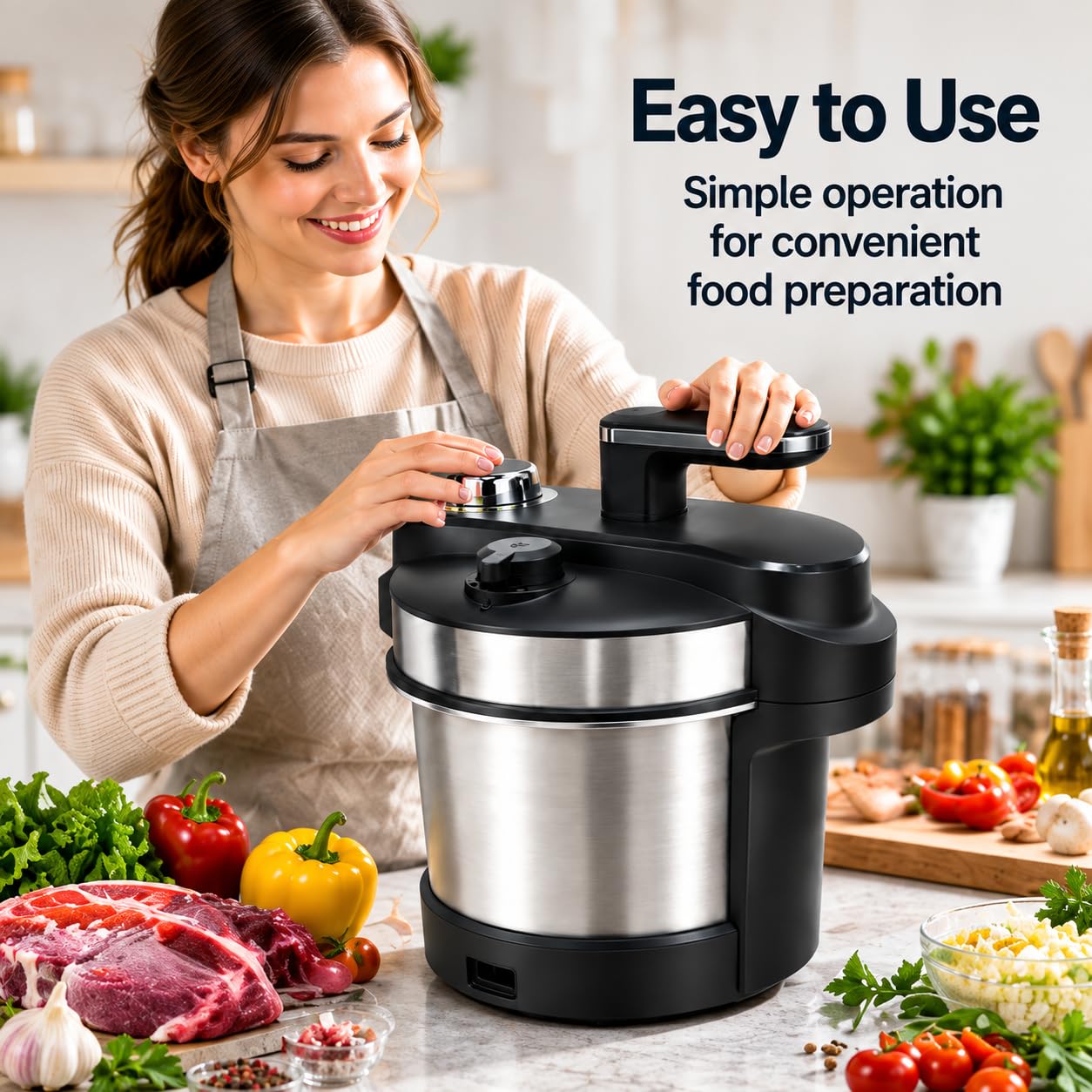 Robot da cucina multifunzionale elettrico per la preparazione degli