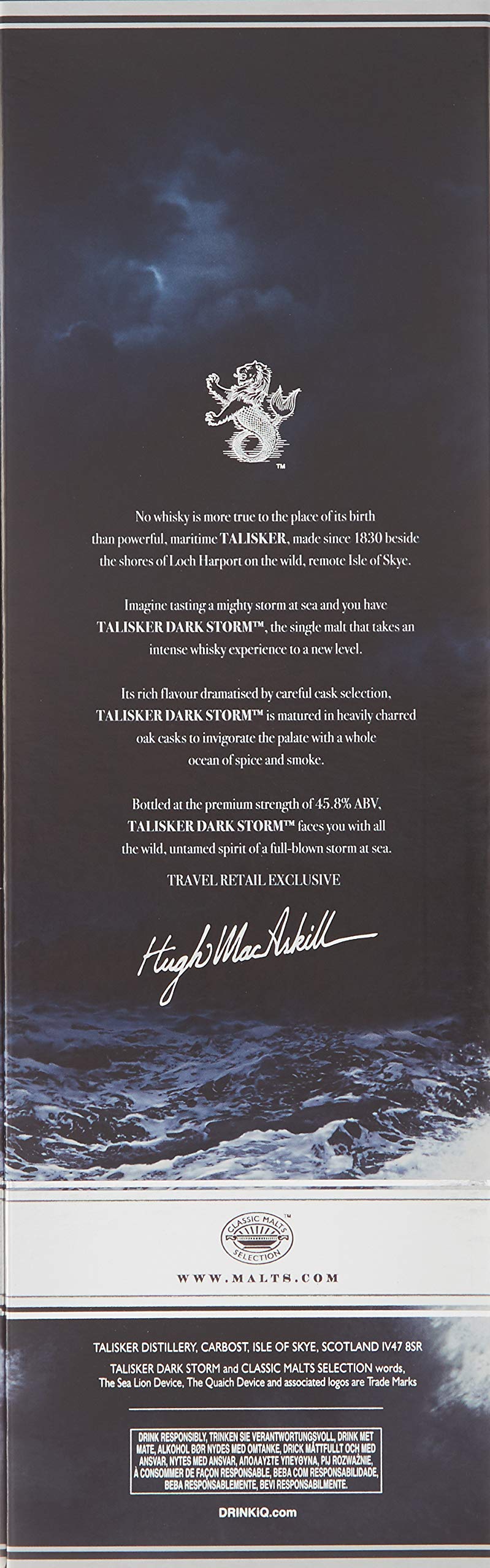 Talisker Dark Storm Single Malt Scotch Whisky 45,8% Vol. 1l in Giftbox