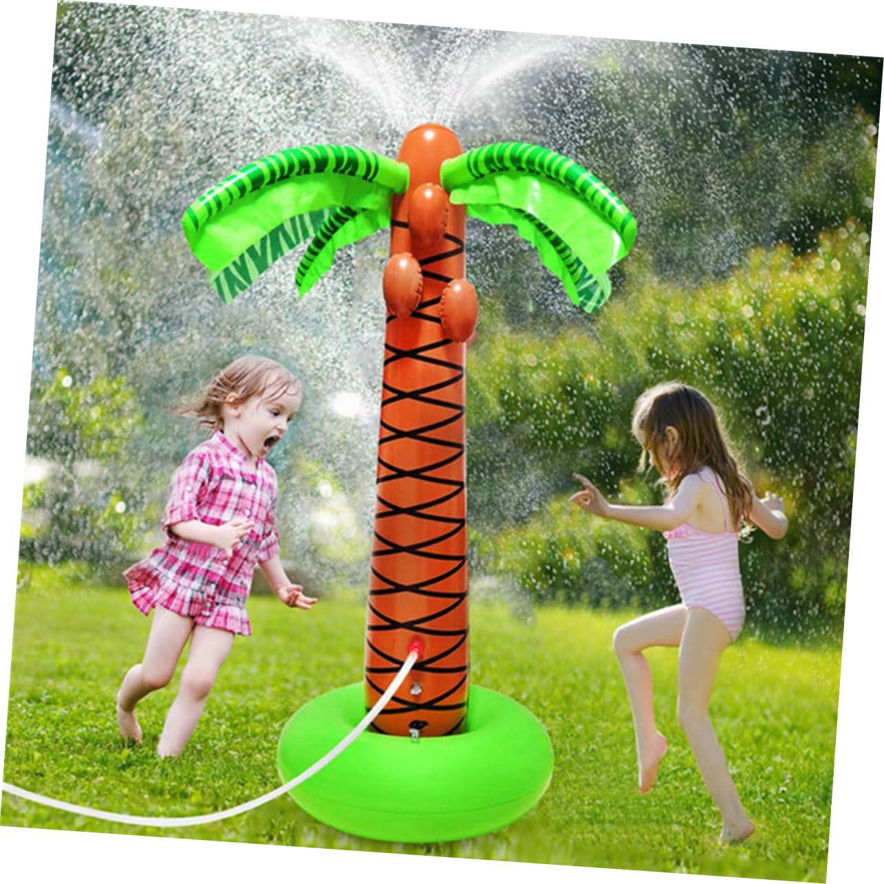 Jouet D'arrosage Gonflable Cocotier PVC pour Garçon et Filles Dehors
