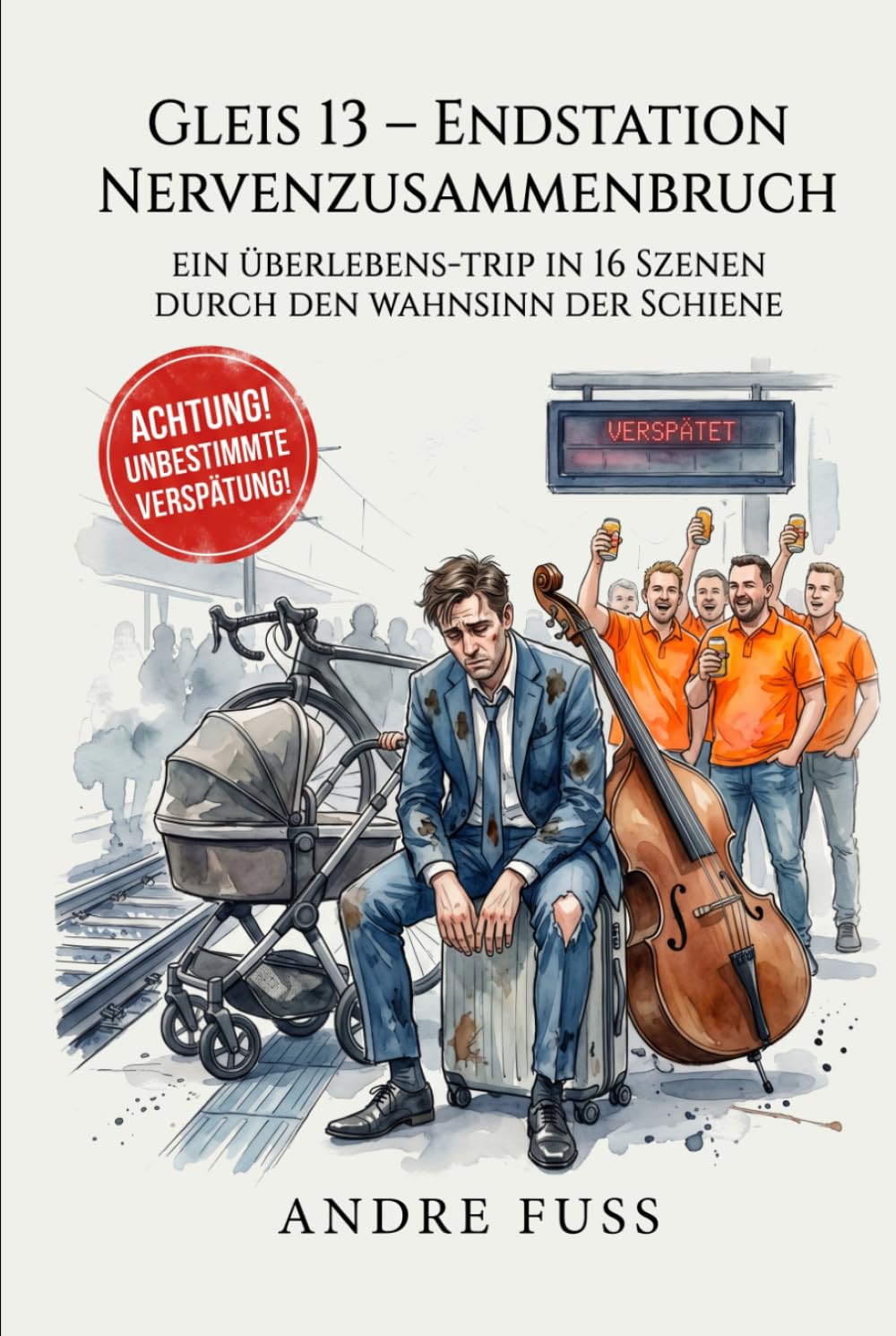 Gleis 13 - Endstation Nervenzusammenbruch: Ein Überlebens-Trip in 16 Szenen durch den Wahnsinn der Schiene (Alltag des blutigen Wahnsinns - Satirische Protokolle)
