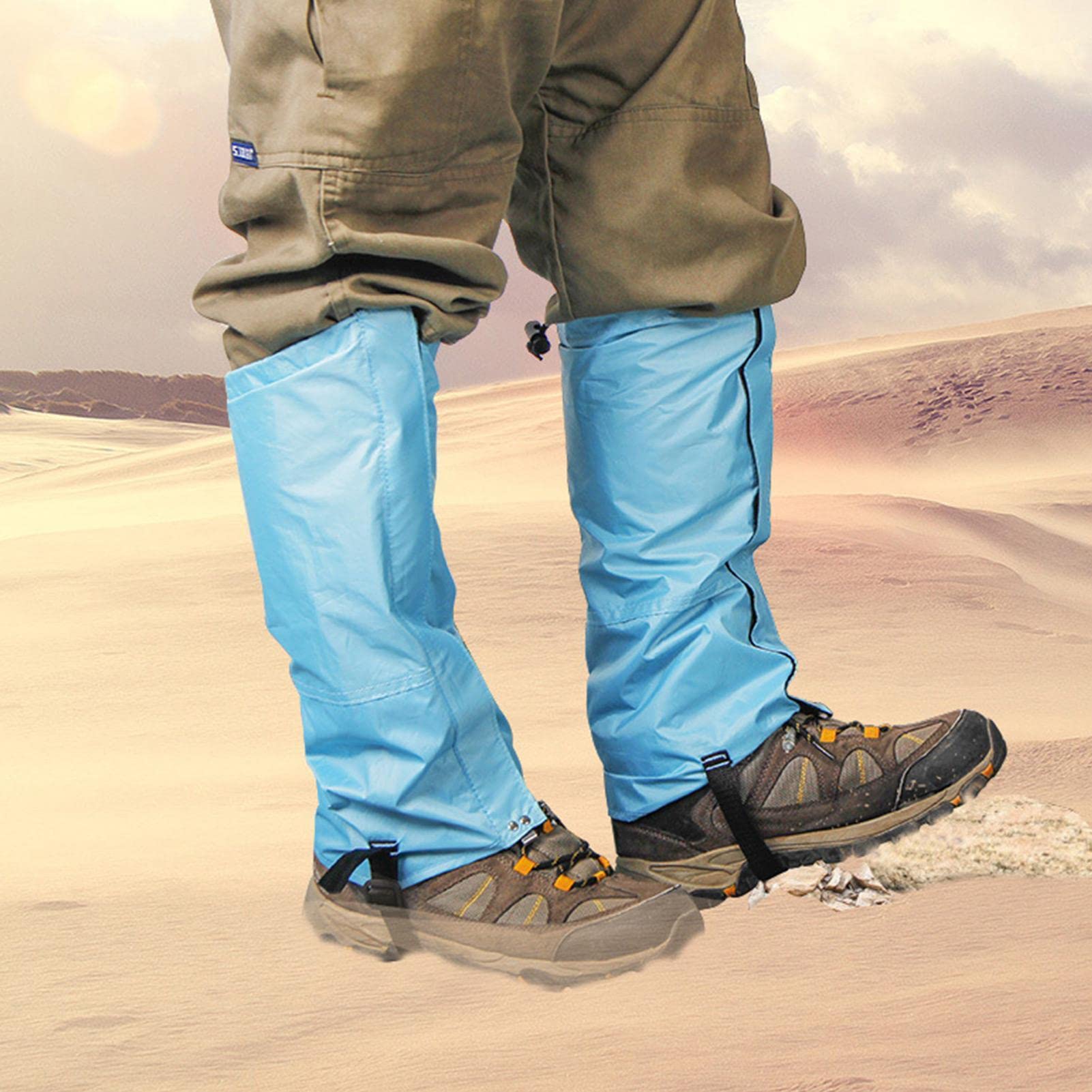 Lot de 2 guêtres de jambe pour femme - Imperméables - Réglables - Pour la randonnée, la marche, la chasse, l'escalade, les raquettes