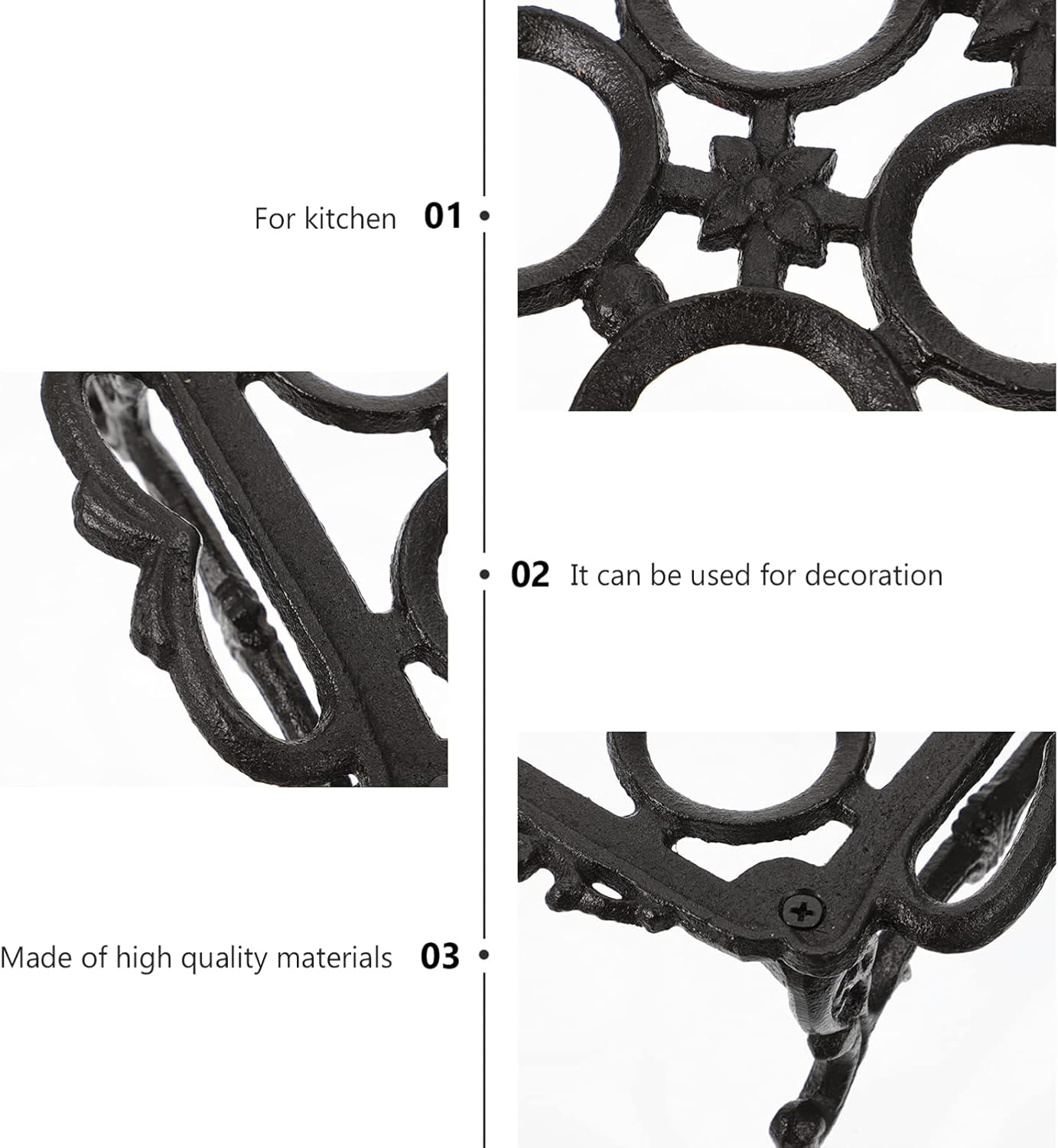 DOITOOL Iron Egg Holder Heavy Duty Retro Cast Iron Eggs Rack Stroage Display Organizer for Kitchen Countertop Farmhouse Decor