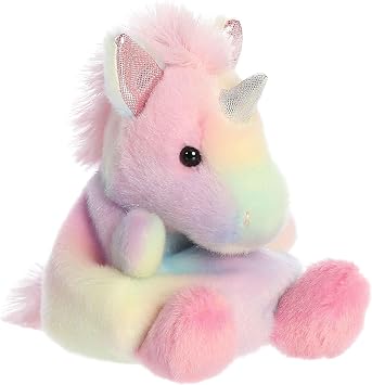 Aurora Adorable Palm PalsTM Sorbet UnicornTM Stuffed Animal - Fun Collectible Plush for Kids and Adult Collectors - Perfect for Decorating Rooms and Birthday Gifts - Rainbow 5.5 Inches