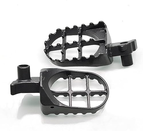 Miniatura 88 de MZS Estriberas de motocross anchas negras compatibles con KX250 KX450 KX250F KX450F KX250X KX450X CR125 CR250 CR250 CRF150R CRF250R CRF250 RALLY