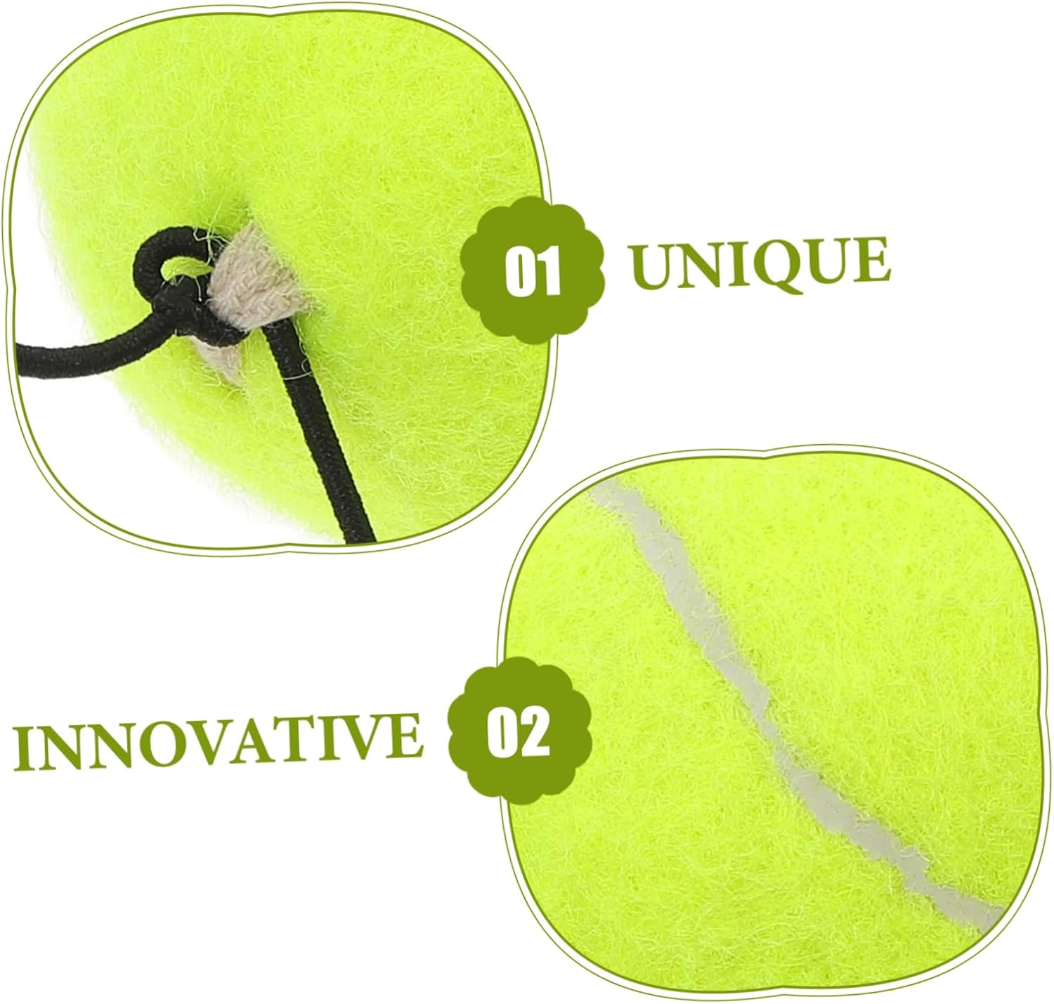 Tennis Training Equipment with Elastic Rope for Single Player Practice Portable Rebound Device for Skill Development for Beginners and Advanced Players