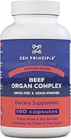 Vista 1 de Zen Principle Órganos de carne alimentada con pasto hígado desecado, corazón, riñón, páncreas, bazo, intestino, tripeestómago. Suplementos