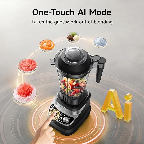 2400W Peak Countertop Blender for Kitchen, 64oz Pitcher & 24oz Travel Cup