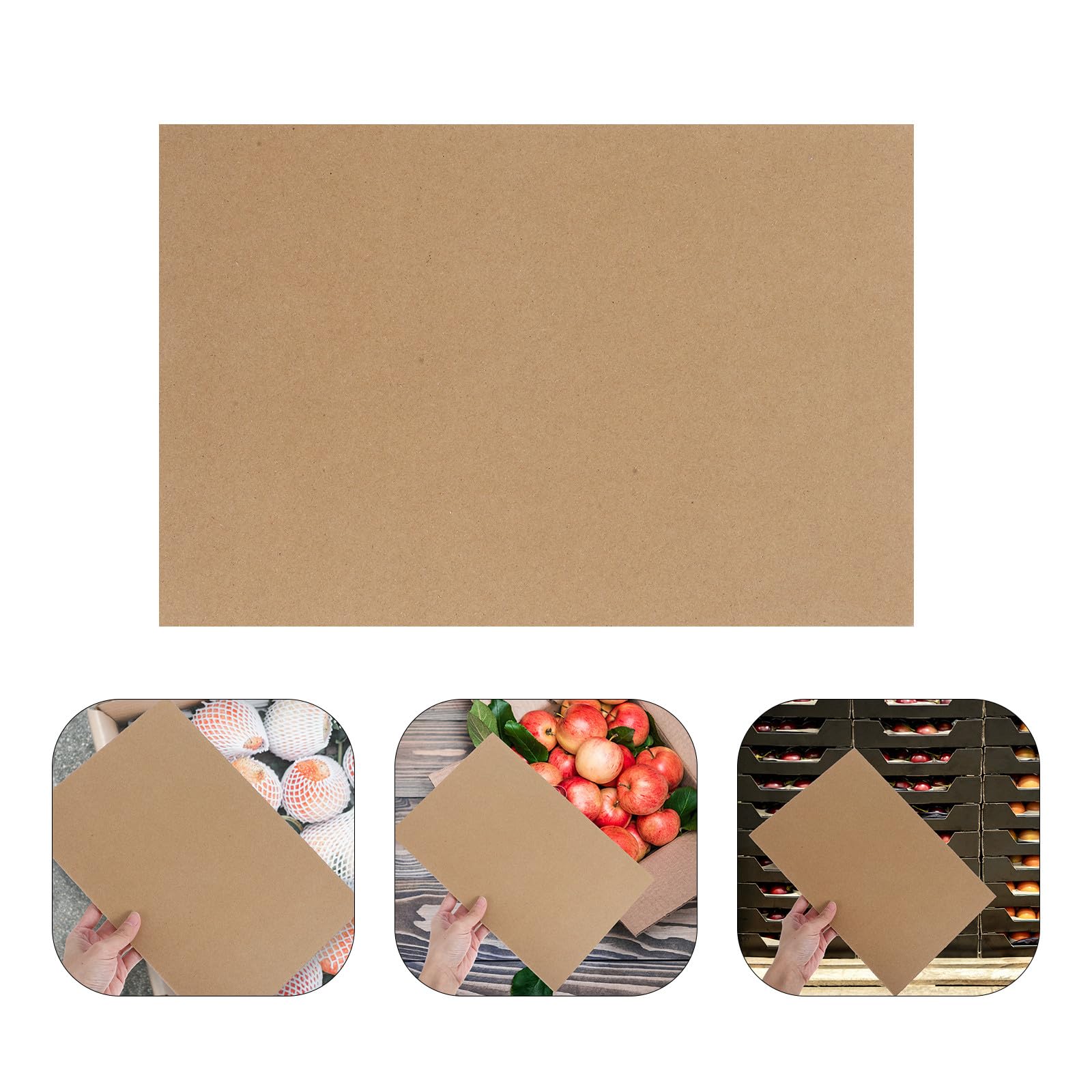 SHINEOFI 50 Fogli Cartone Ondulato Triplo Strato 30x20 Cm, Cuscinetti di Riempimento per Scatole da Trasloco, Divisori Protettivi Regolabili per Imballaggi Fragili e Forniture per