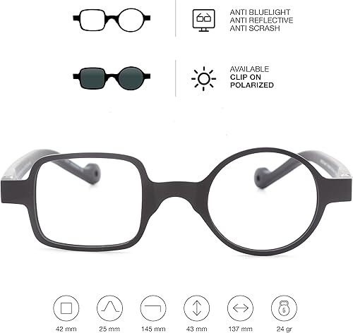 Miniatura 3 de DIDINSKY Gafas de lectura para presbicia para hombre y mujer, anti luz azul, táctiles de goma, patillas flexibles y lentes antirreflectantes.