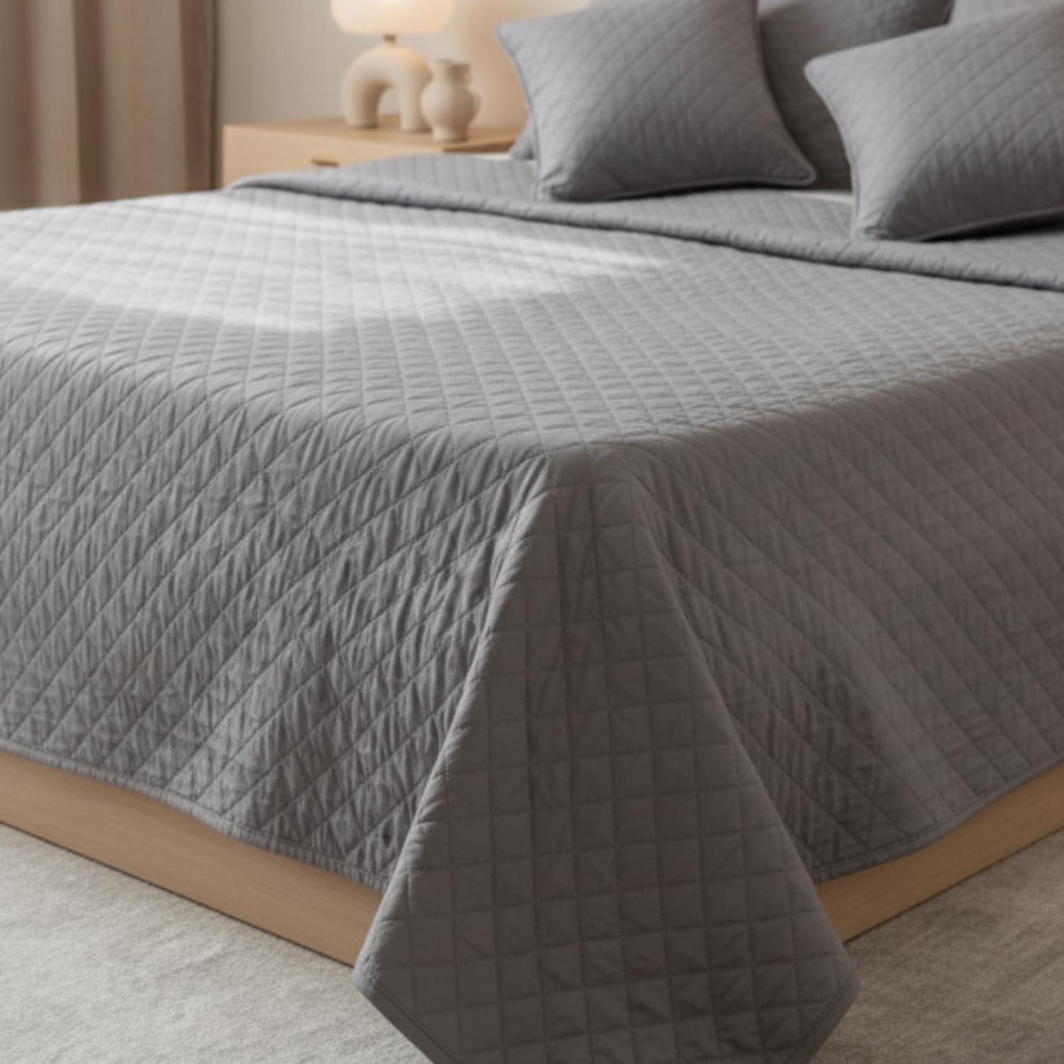 Tache Home Fashion Tache narzuta na łóżko, srebrna, king