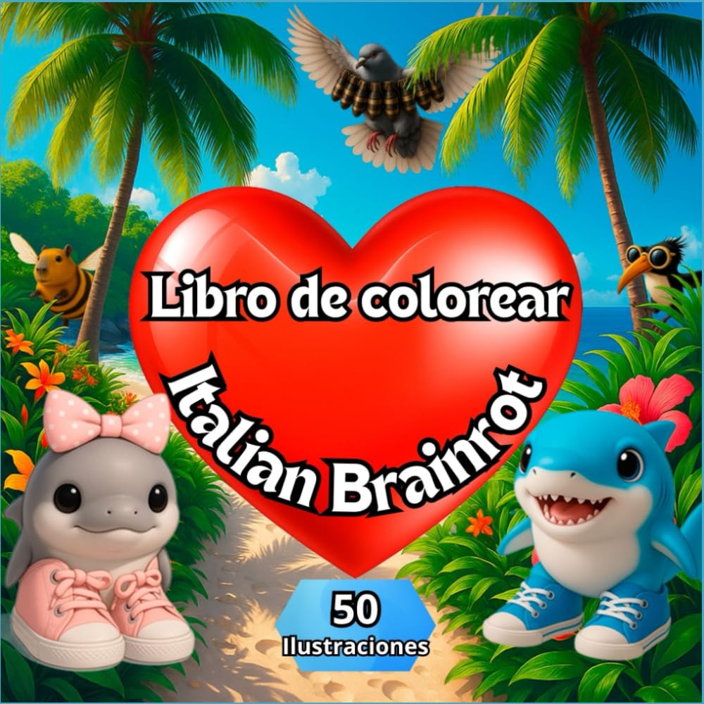 Libro de colorear Italian brainrot.