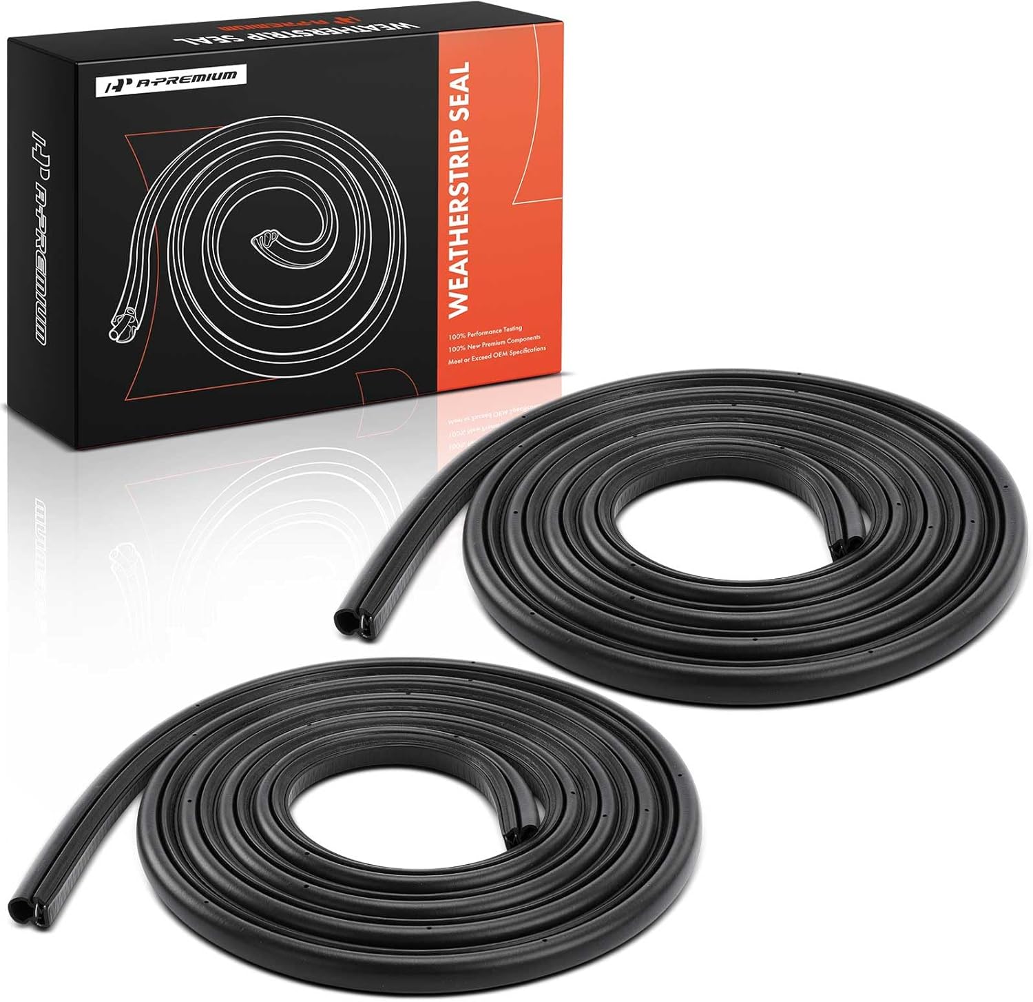 A-Premium 2PCS Rear Door Weather Stripping Seal Strips Compatible with Chevrolet Silverado 1500 2500 1500 HD, Avalanche 1500 2500, Suburban 1500 & GMC Sierra 1500 & Cadillac, Driver and Passenger Side