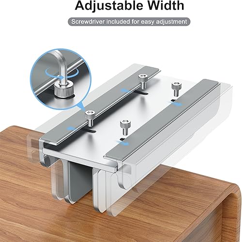 Miniatura 4 de Soporte vertical para laptop, soporte de aluminio para laptop, diseño ajustable 3 en 1, compatible con MacBook, MacBook ProAir, Dell, HP, Lenovo,