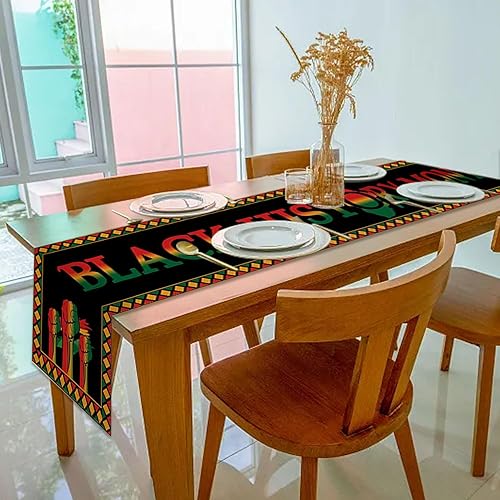 Miniatura 3 de Camino de mesa del mes de la historia negra, decoración de personajes famosos afroamericanos, orgullo negro, hogar, cocina, comedor, decoración de