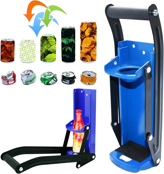 laffeya Can Crusher, Can Crusher Wall Mounted 16 oz & Bottle Opener, Aluminum Can
