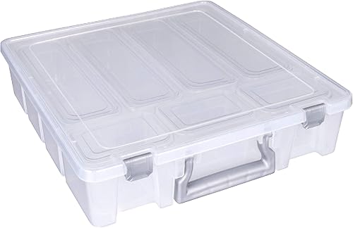 Miniatura 13 de AB Designs 6967ABD Super Satchel con 9 contenedores mezclados en el interior, contenedor apilable para organización de almacenamiento en el hogar,