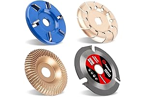 Upgraded Wood Shaping Disc for Angle Grinders with 4 1/2" Diameter and Multiple Arbor Sizes