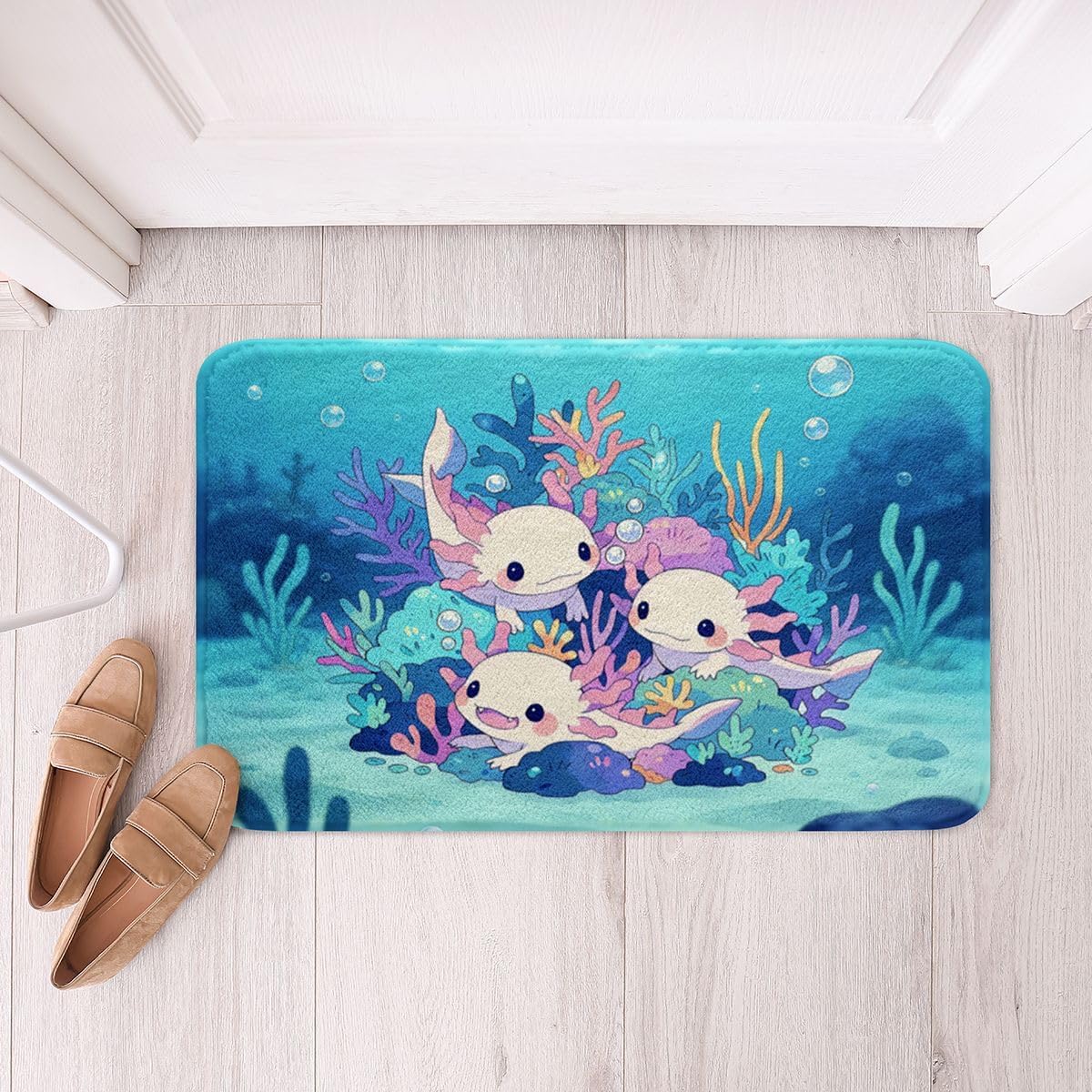 Castle Fairy Cartoon Fire Engine Kids Bath Mat,Firemen Engine Vehicle Mats Rugs,Girls Boys Room Decor,Fire Truck Bathroom Carpets,Navy Blue Bath Rug,Absorbent Floor Mats,16Wx24L Inches