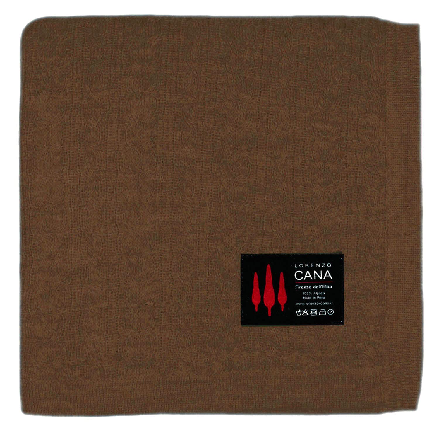 Lorenzo Cana Coperta In Lana Di Alpaca 100% Baby – 130x200 Cm, Morbida, Marrone Chiaro, Fatto A Mano Perù - 2