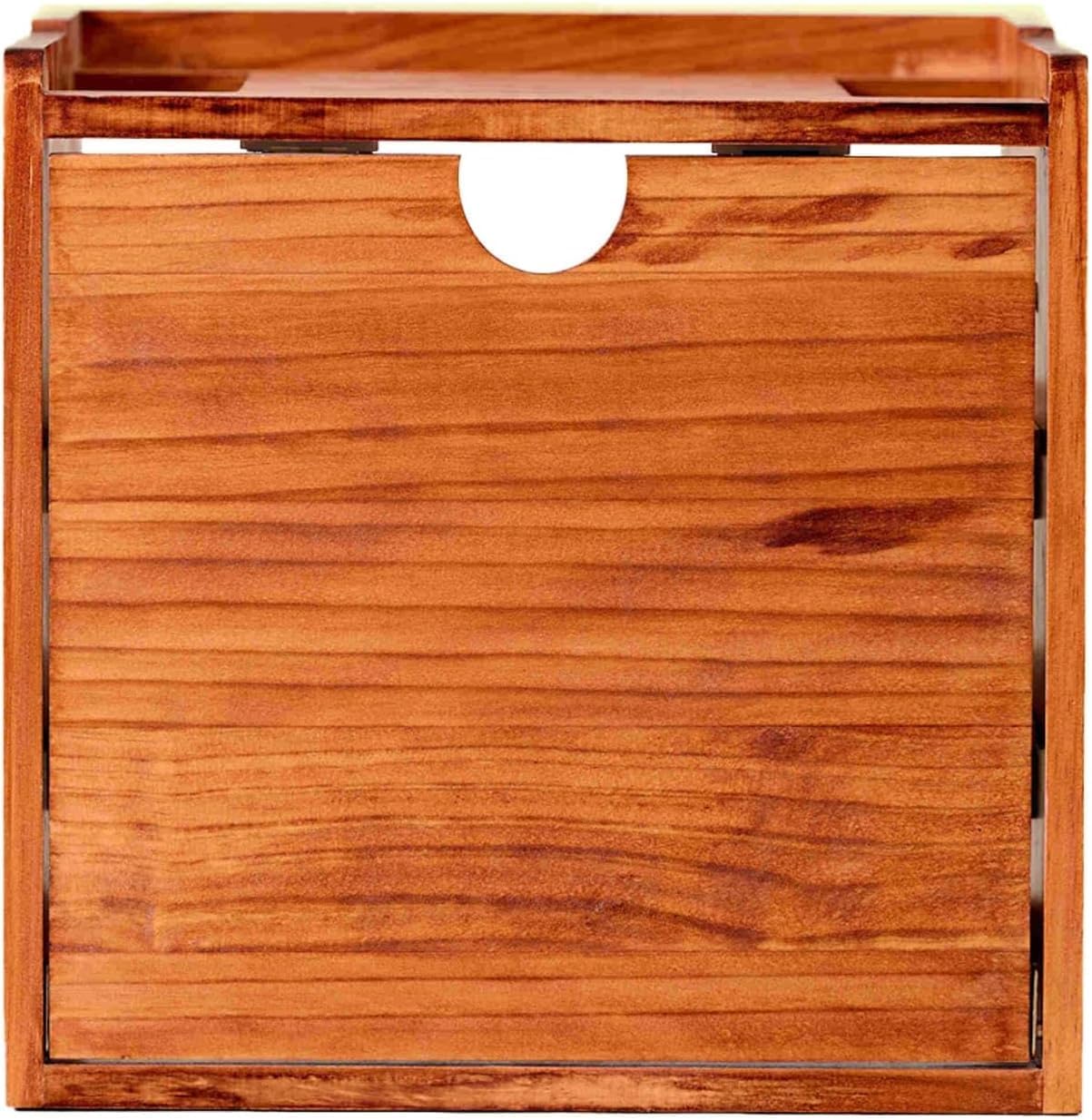 Desktop WiFi Router Organizer Box Solid Wood Carving 3 Layer Router Shelf Router Cover Dec