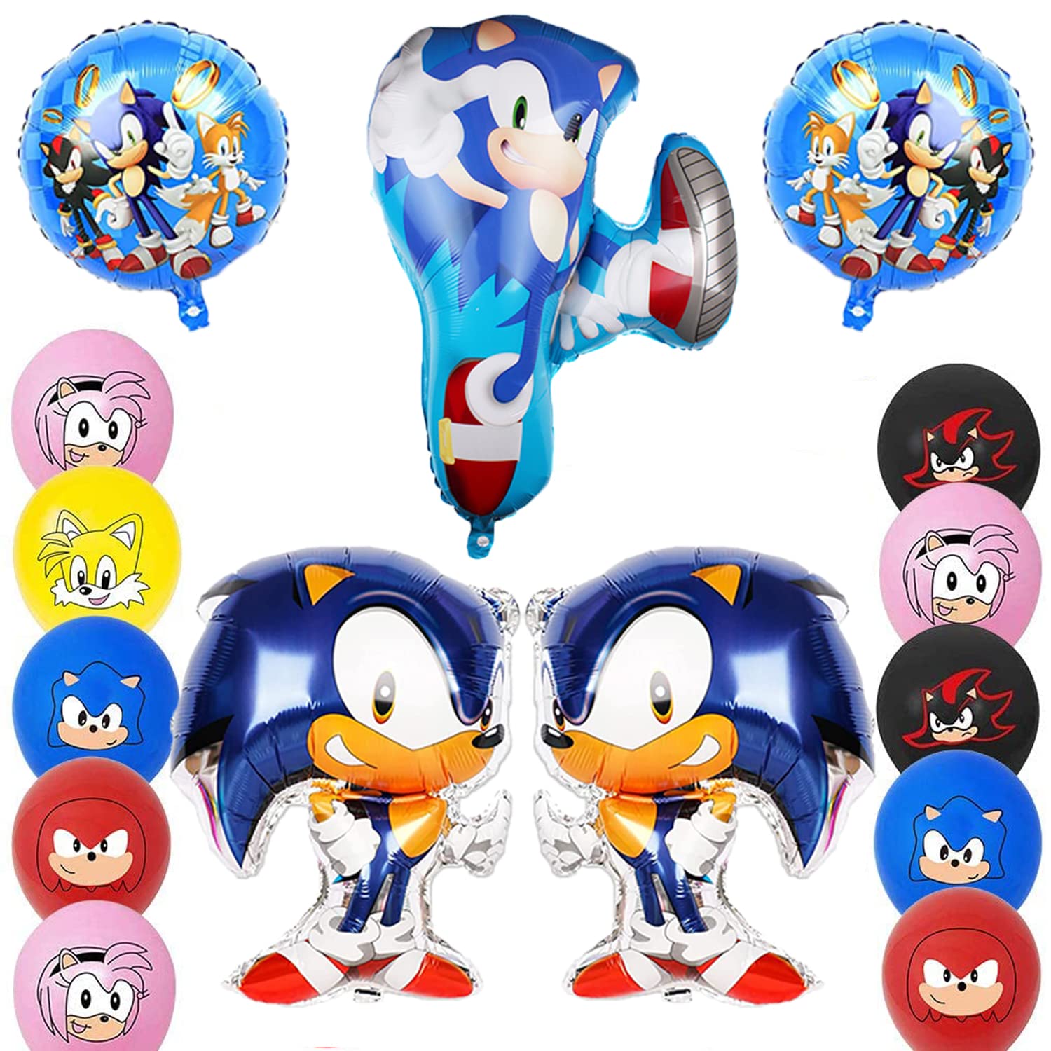 Buy FGen Sonic the Hedgehog Children's Birthday Decoration Kit, Sonic Birthday Decoration, Sonic