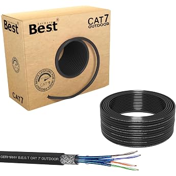 CAT 7 50m Underground Cable Pure Copper Network Cable LAN Installation