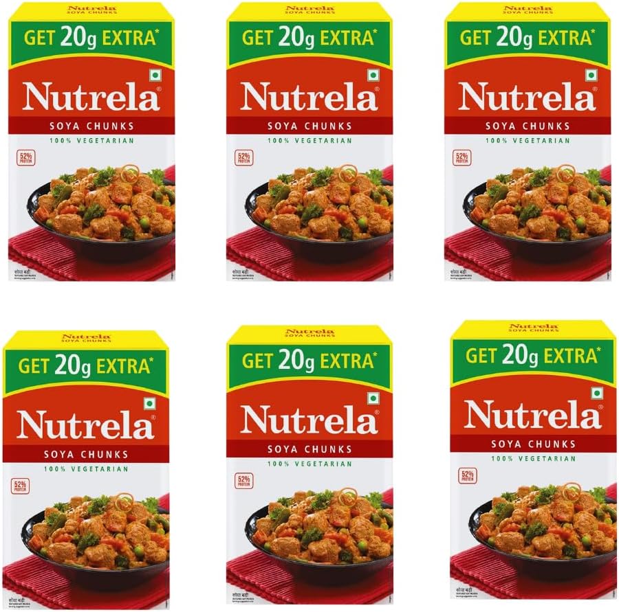 High Protein Soya Chunks 200g (Pack of 6)