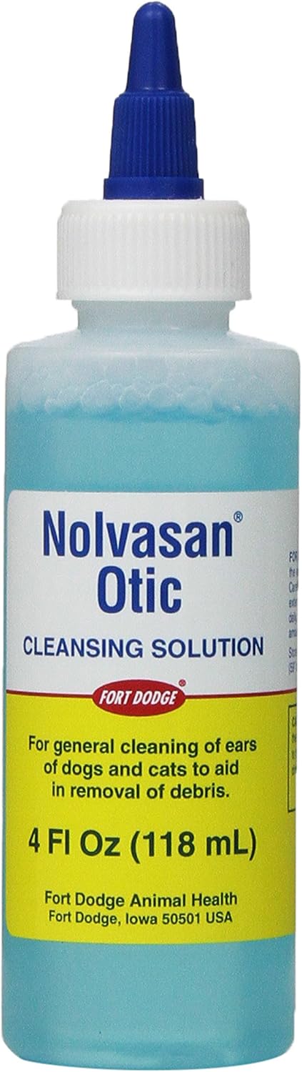 Zoetis Nolvasan Otic Cleansing Solution, 4-Ounce