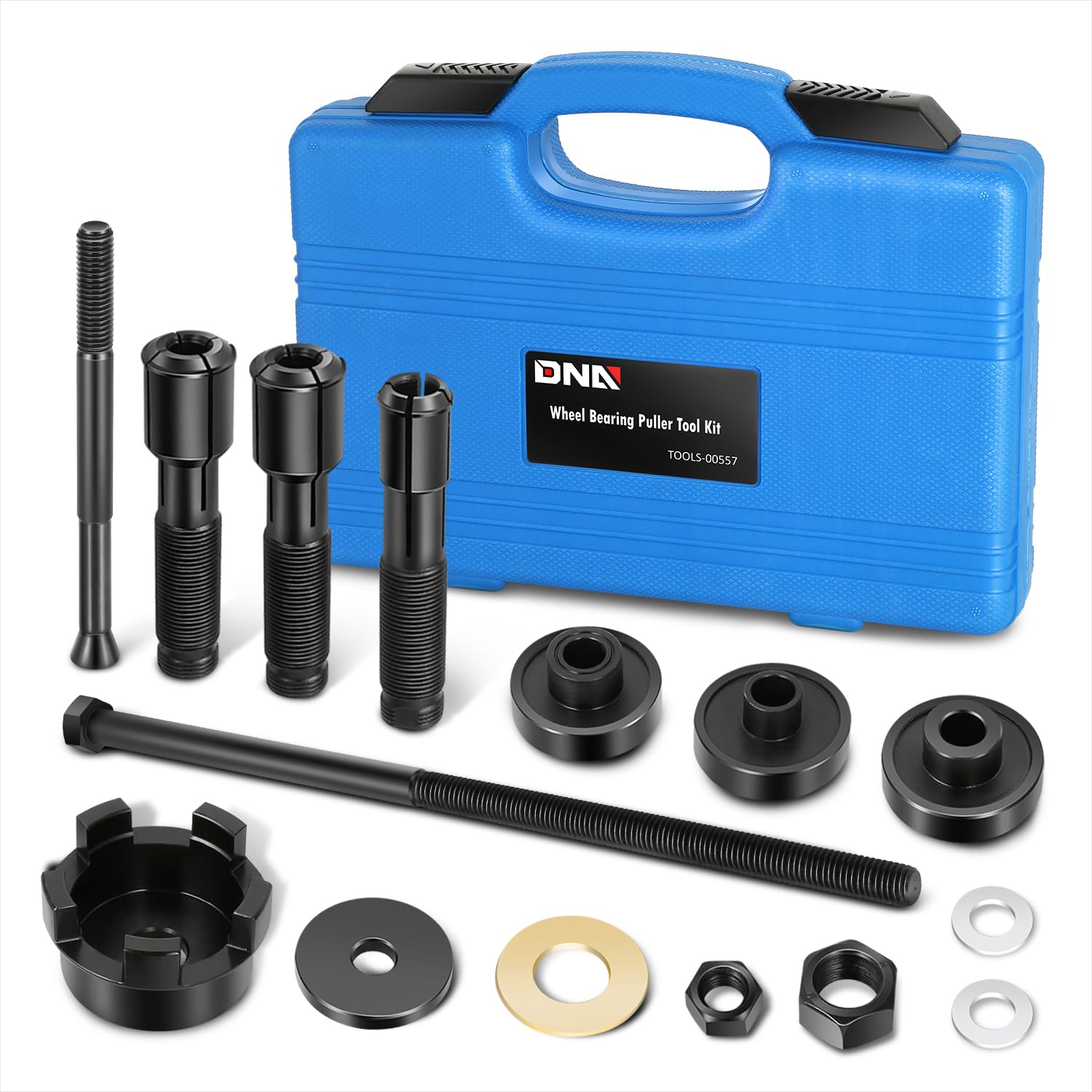 DNA Motoring Wheel Bearing Puller Tool Kit Compatible with 2000-2020 Most Harley Davidson Motorcycles, Wheel Bearing Removal and Installation Tool for 0.75" 1" 25mm Bearings, TOOLS-00557