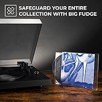 Vista 3 de Big Fudge Fundas interiores para discos de vinilo, fundas de vinilo, cubiertas transparentes de 3 capas con papel de arroz antiestático, cubierta