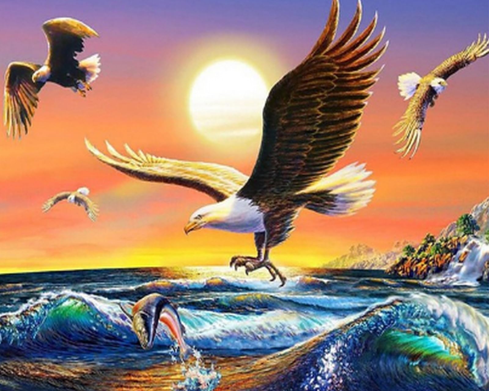 COKYIS Kreuzstich Set - Vorgedruckte Islamische Moschee 40x50cm DIY Stickset