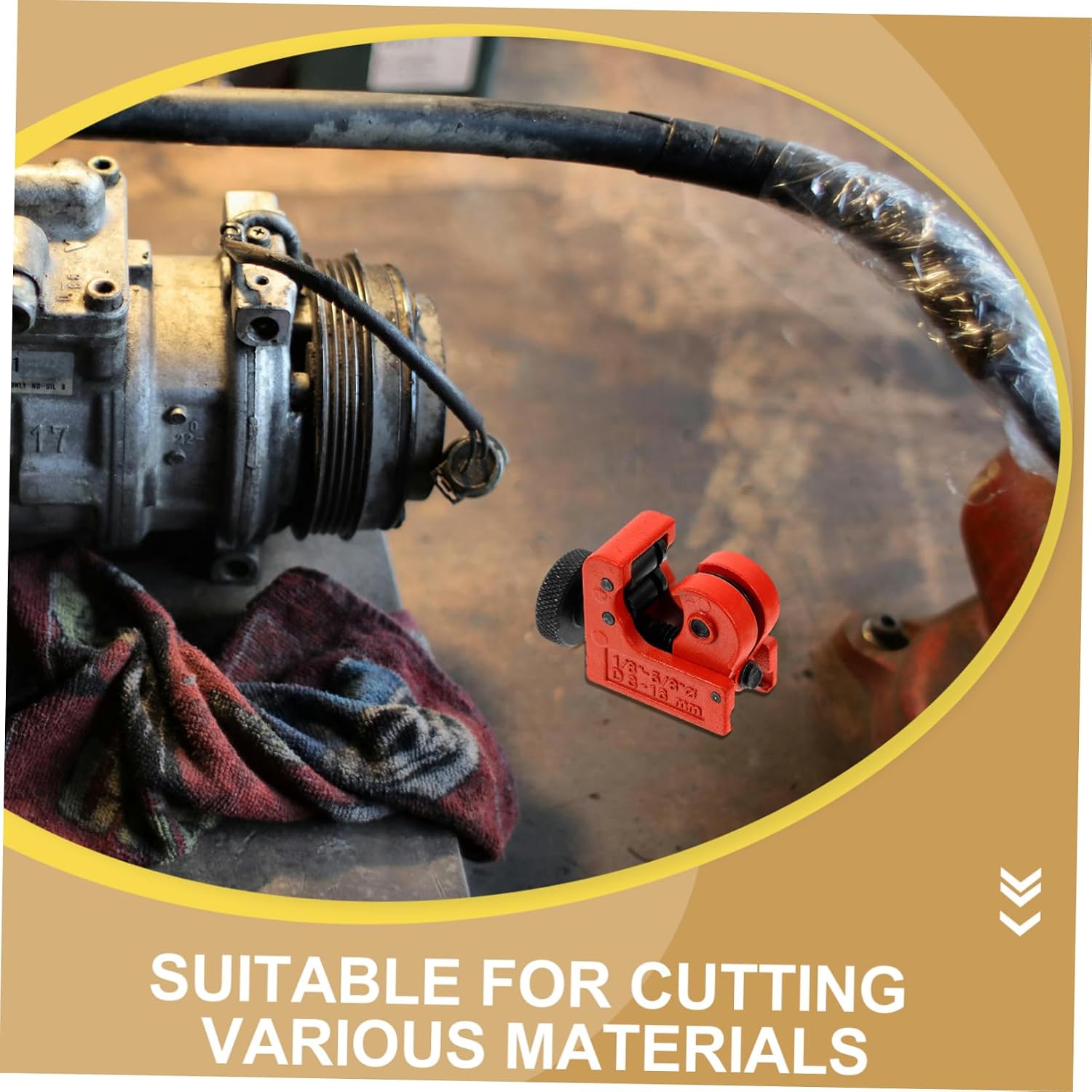 Mini Tube Cutter Portable Hand Tool for Efficient Cutting of Copper and Tubes Lightweight Design for Construction and Repair Use