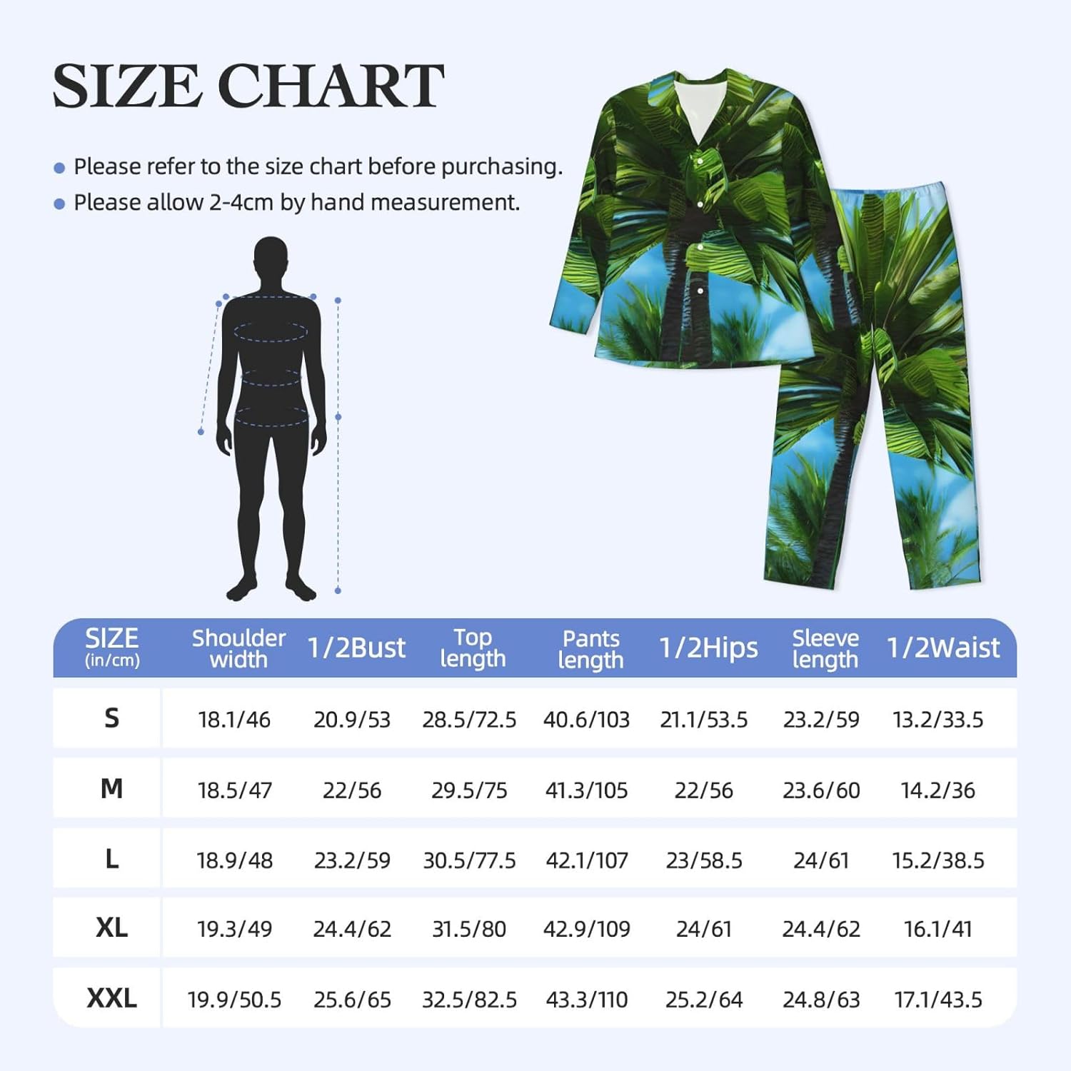 Summer Palm Tree Print Luxurious Mens Pajamas Set,Breathable Pajamas Set,Perfect For Lounging Bed,Sofa
