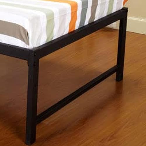 Miniatura 3 de Kings Brand Furniture - Marco de cama de sofá cama de metal negro con plataforma de tamaño individual