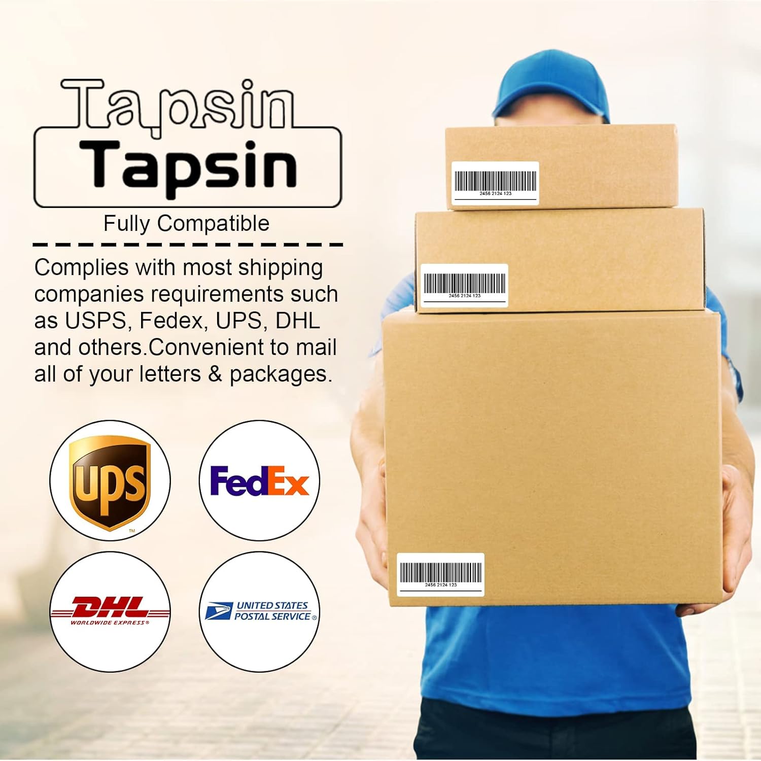 1" X 2-5/8" 30 Up Mailing Labels for Laser/Inkjet Printer,Address Labels,Thermal Labels for Printer,Shipping Mailing Labels (500 Sheets - 15000 Labels)