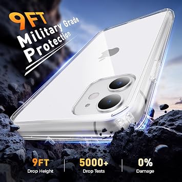 Clear Case for iPhone 11, Ultra Thin, Shockproof TPU Cover, Anti-Yellowing, Crystal Clear, Phone Case for Apple iPhone 11 - Clear