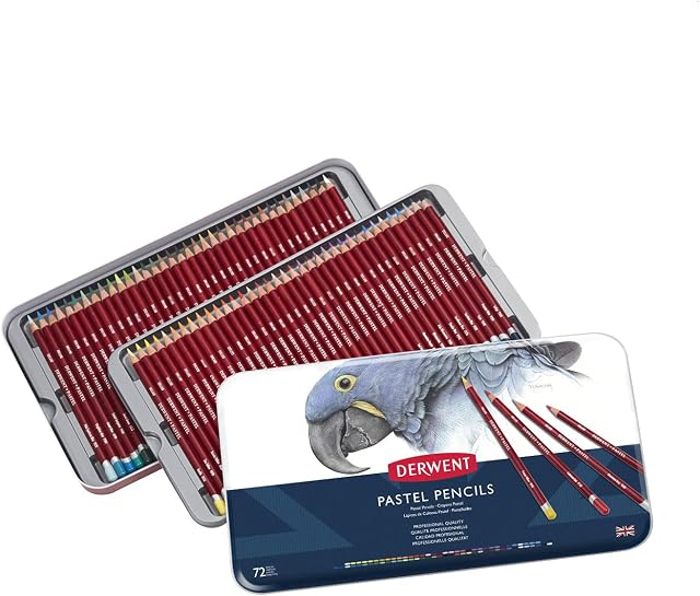 Derwent Pastel Pencils, Drawing & Writing, Set Of 72, Ideal For Blending & Colouring, Professional Quality, 32996