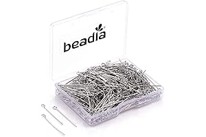 Open Eye Pins Platinum Head Pins for DIY Jewelry Making