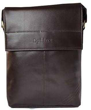 SPHINX Regular Cross-body Sling Bag for men/boys (L x B x H: 25 x 22 x 7 cm)- (Darkest Brown (DB2))