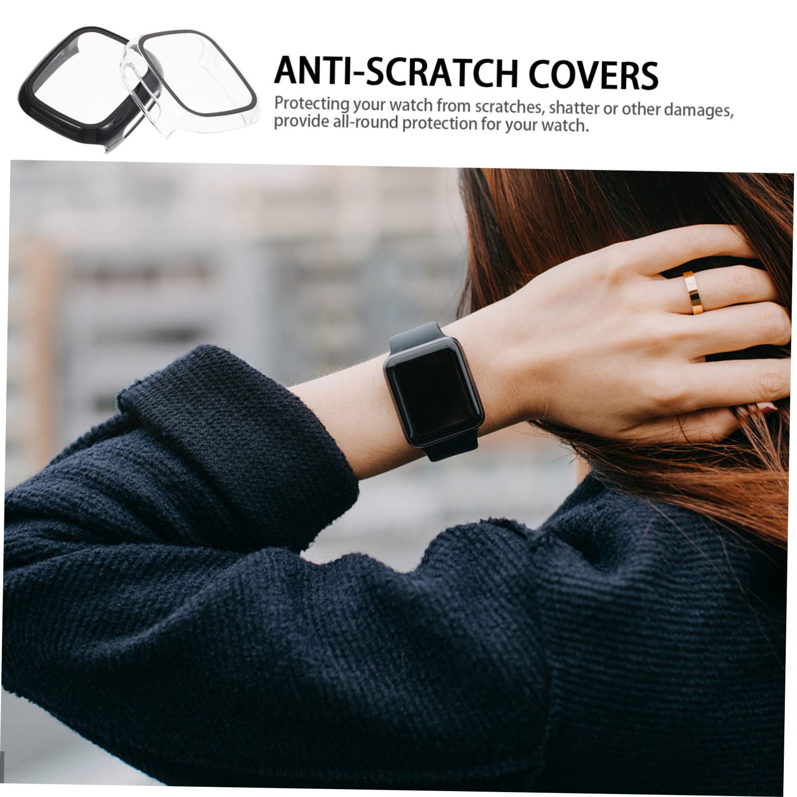 Gatuida 10stücke Schutzfolie Und Hülle Für Play Smartwatch Pc Gehärtetes Stoßfest Kratzfest Und Transparent Einfache Anbringung Elegantes Design