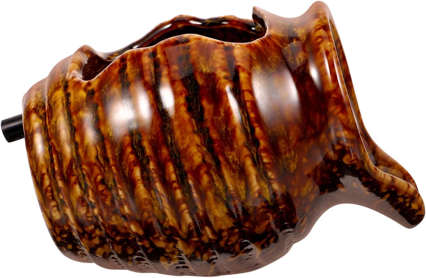 Vintage Ceramic Jar Fountain for Courtyard Decor Waterfall Dispenser with Flowing Water for Fish Tank and Outdoor Spaces for Tranquil Garden Settings