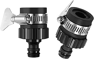 ZhiheHui 2 pcs 16 mm Universal Tap Connector Adapter Mixer Kitchen Garden Hose Fitting Clamp