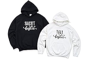 Tall and Short Bestie Matching Hoodies
