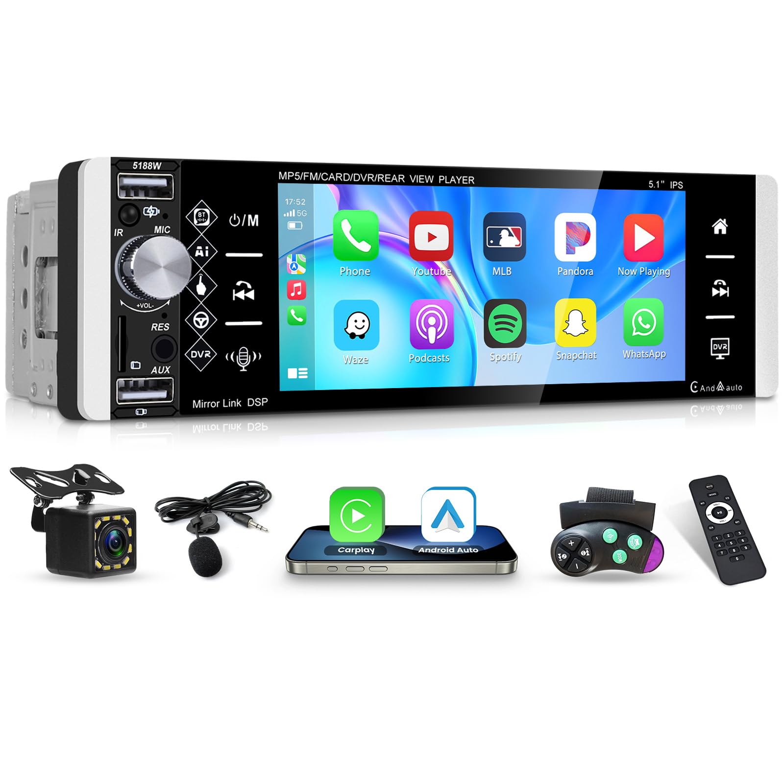 radiotermo wireless con display 7 pollici e connessione bluetooth